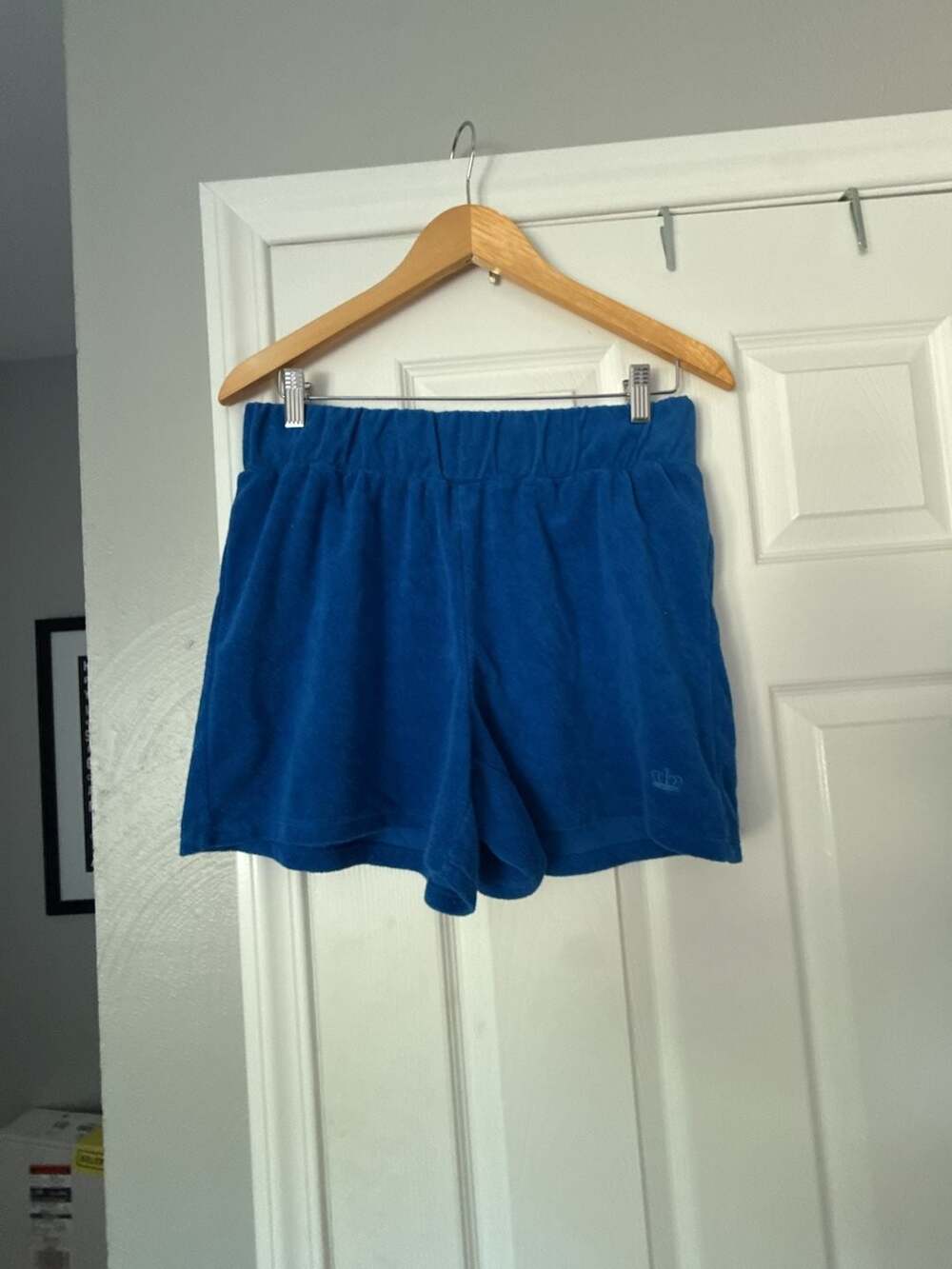 Juicy Couture Blue Terry Cloth Lounge Shorts Size Medium